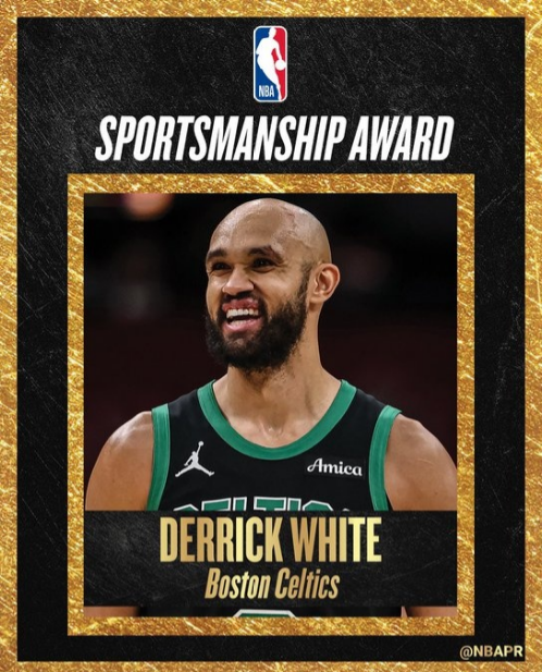 九游娱乐-NBA官宣：怀特收获体育道德风尚奖 绿军后卫连续两年获奖